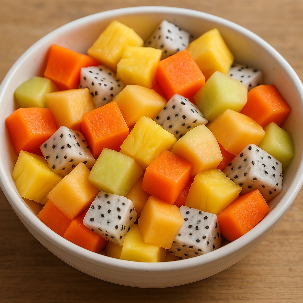 Mixed Cuts -Imported Fruit,Pineapple,Papaya,Muskmelon (200-250g)
